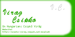 virag csipko business card
